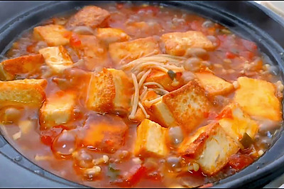番茄砂锅豆腐煲