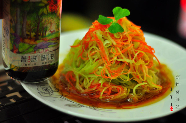 #菁选酱油试用之凉拌莴笋丝