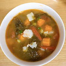 番茄巴沙鱼块汤(宿舍版)