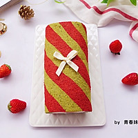 #今天吃什么#圣诞草莓奶油卷的做法图解21