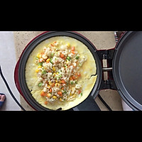 #麦子厨房#小红锅出品：宝宝午餐煎蛋饺包饭的做法图解8