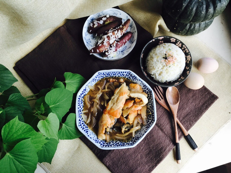 三文鱼排饭的做法