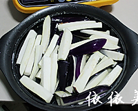 少油的肉碎茄条的做法图解1