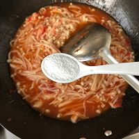 西红柿鸡蛋烩金针菇的做法图解7