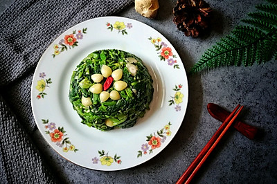 自己在家也能做的餐厅美食—杏仁菠菜