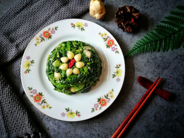 自己在家也能做的餐厅美食—杏仁菠菜