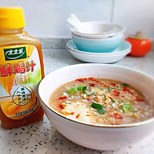 浓香鸡汁疙瘩面汤