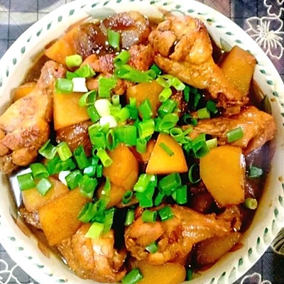 鸡翅根炖土豆