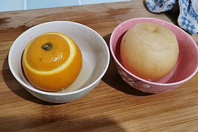 炖冰糖雪梨和炖橙子(自己做的感冒药)