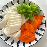 #寻味外婆乡传承春日宴#山药炒胡萝卜的做法图解2