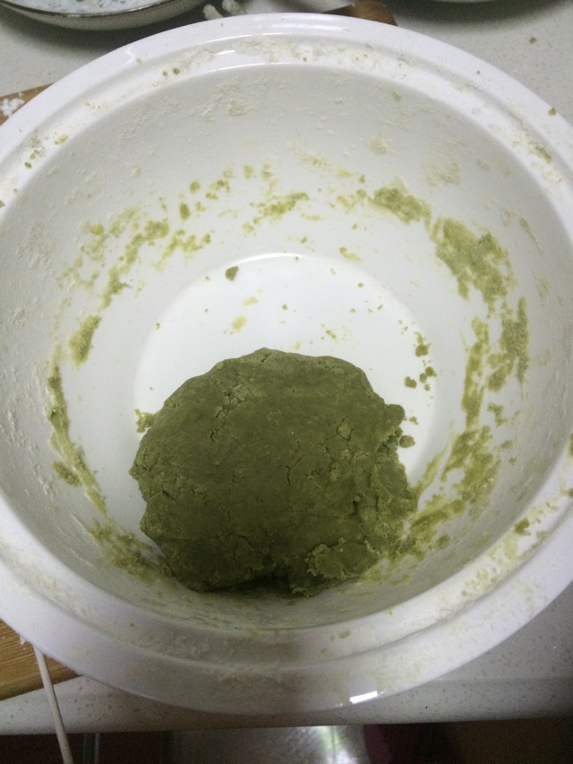 抹茶红豆酥的做法图解6