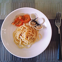 奶油大虾蛤蜊意面 Spaghetti with Clams的做法图解7