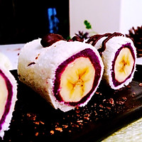 紫薯香蕉卷#盛夏锦食·忆年味#的做法图解8