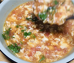 #米饭最强CP#全家人都喜欢喝的西红柿鸡蛋浓汤的做法