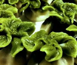 翡翠白菜饺子的做法