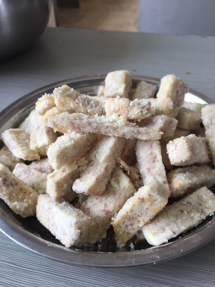 香炸芋丁的做法