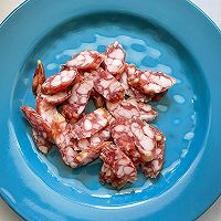 #葱伴侣豆瓣酱能蘸善炒#莴笋炒腊肠的做法图解2