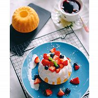 水果酸奶淋面蛋糕的做法图解15