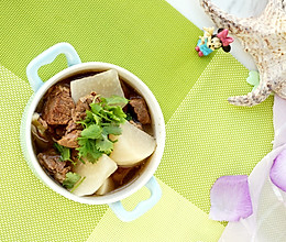 #一周减脂不重样# 清炖牛肉萝卜汤的做法