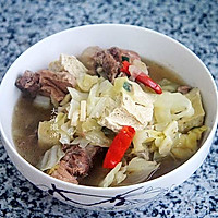 排骨圆白菜炖冻豆腐#母亲节，给妈妈做道菜#的做法图解8
