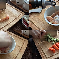 #爽口凉菜，开胃一夏！#轻盐版宫保鸡丁&白灼红薯苗&蒸山药的做法图解2