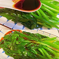 #吃出健康，解决假胖#清脆爽口的白灼芥兰的做法图解4