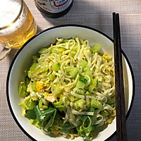 黄瓜鸡蛋卤面条的做法图解6