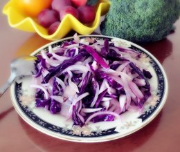 洋葱紫甘蓝-超快养生菜的做法
