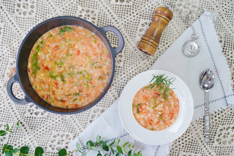 海鲜暖胃疙瘩汤的做法