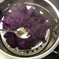 奶香紫薯饼的做法图解3
