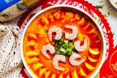 蒸蒸日上 | 虾仁豆腐蒸蛋
