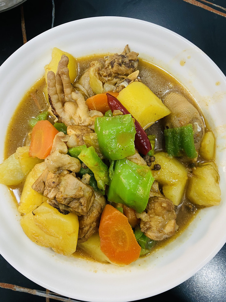 家常大盘鸡的做法