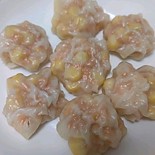 玉米虾仁蒸饺