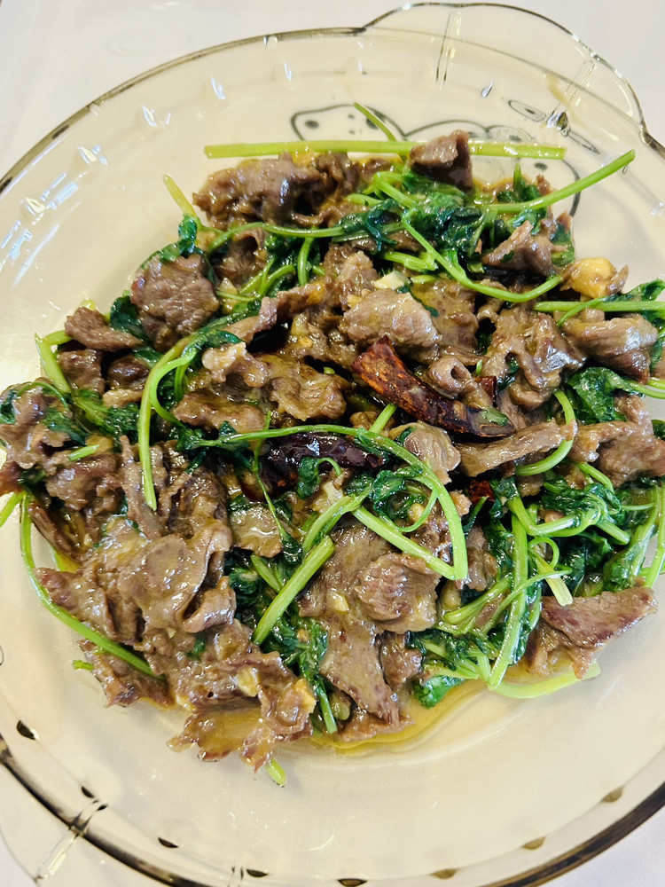 香菜牛肉的做法