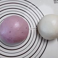 双色刀切馒头🍠紫薯馒头🌸简单好做营养的做法图解7