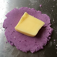 紫薯爆浆小圆饼的做法图解4