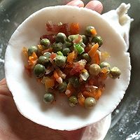豌豆腊味蒸角（饺）的做法图解4