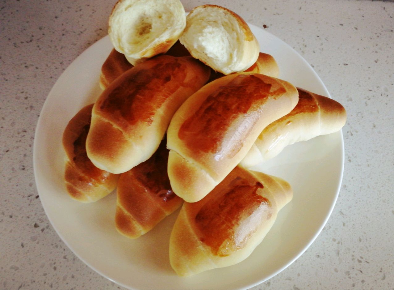 Milk flavored bun (without butter and sugar)