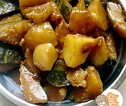 窝瓜炖土豆的做法