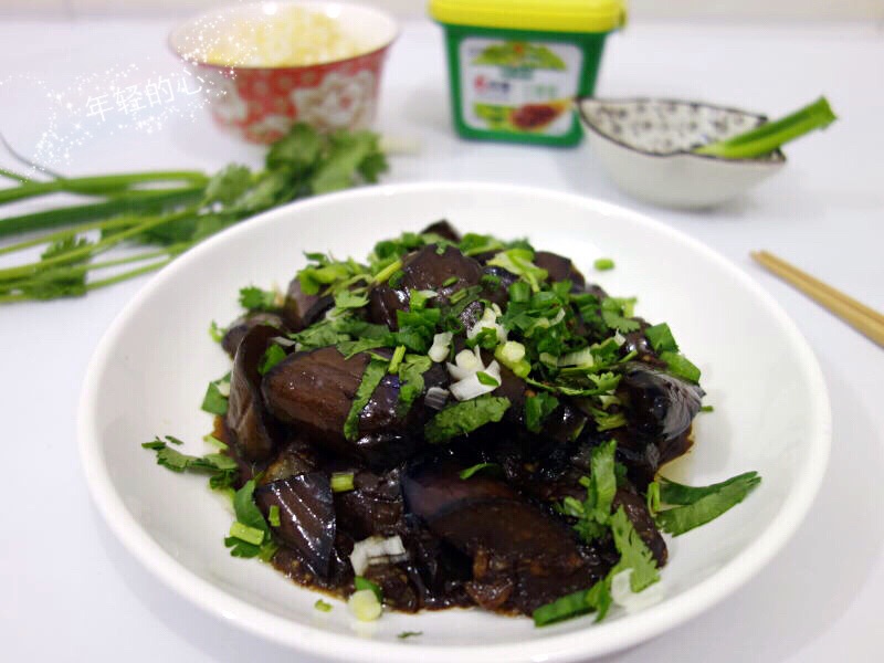 Stir fried eggplant with soy sauce