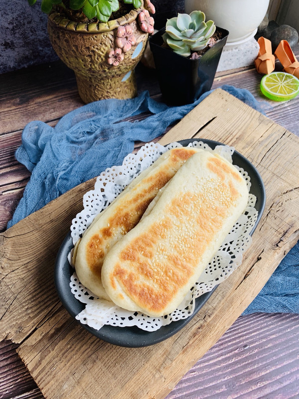 半发面芝麻烧饼