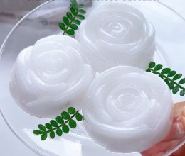 玫瑰造型椰奶冻布丁的做法