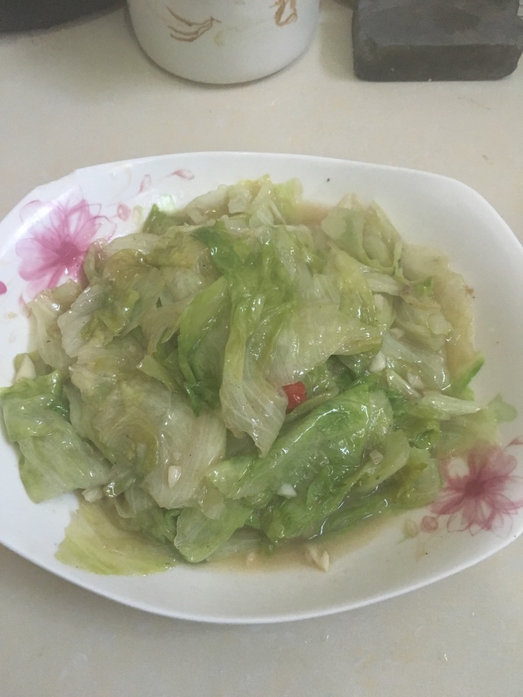 蒜蓉炒生菜（家常菜）的做法图解3
