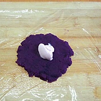 夹心紫薯绞巾的做法图解1