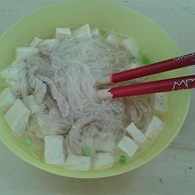 清汤豆腐肉丝面