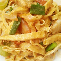 家常菜—猪肉炒豆腐皮的做法图解11