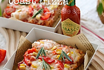 露营美食 懒人版快手15分钟吐司pizza的做法