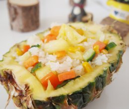 #精品菜谱挑战赛#五彩菠萝饭的做法