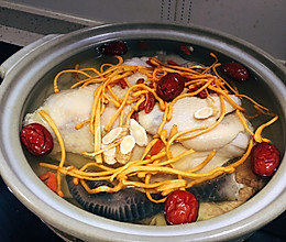 暖胃黄金土鸡豆汤饭的做法
