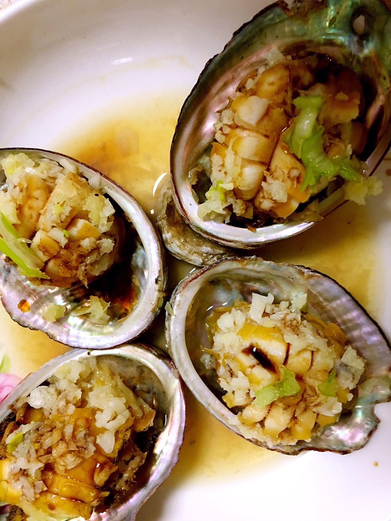 Steamed abalone